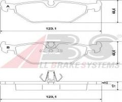 A.b.s. 36908 klocki hamulcowe bmw 5 e39 95-tył, alpina b10 (e39), bmw 5 (e39)