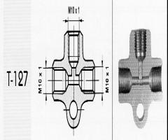 Wp t127 trójnik m10x1