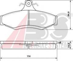 A.b.s. 37054 klocki hamulcowe daewoo nubira, leganza tył, chevrolet zafira (f75)