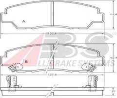 A.b.s. 36606 klocki hamulcowe mazda b2000-b2200 85-96