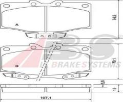 A.b.s. 36887 klocki hamulcowe toyota landcruiser 90-96