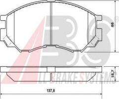 A.b.s. 36925 klocki hamulcowe mitsubishi l200,l300 96 -