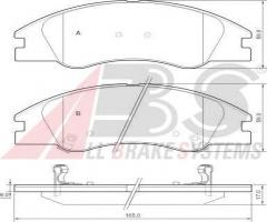 A.b.s. 37492 klocki hamulcowe kia cerato 04-z czujnikiem, kia cerato sedan (ld)