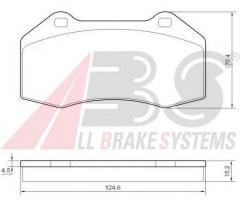 A.b.s. 37519 klocki hamulcowe renault megane ii 03 -, renault megane iii coupe (dz0/1_)