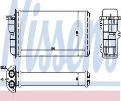 Nissens 71441 nagrzewnica fiat, alfa romeo 145 (930), fiat brava (182)