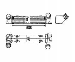 Nrf 30797 intercooler bmw, bmw 3 (e91) touring 