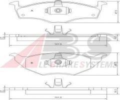 A.b.s. 37238 klocki hamulcowe vw lupo 99-05, vw lupo (6x1, 6e1)