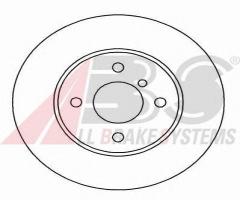 A.b.s. 15767 tarcza hamulcowa bmw 3 e30 82-91 wentylowana, bmw 3 (e30)