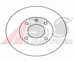 A.b.s. 15703 tarcza hamulcowa vw/audi 10mm, audi 80 (80, 82, b1), seat ibiza ii (6k1)