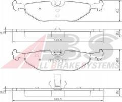 A.b.s. 37267 klocki hamulcowe bmw 3 e46 98-tył, saab 9-5 (ys3e)