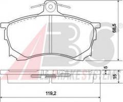 A.b.s. 36918 klocki hamulcowe mitsubishi carisma 95-99, mitsubishi carisma (da_)