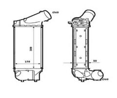 Nrf 30195 intercooler, citroËn c4 i (lc_), peugeot 308 (4a_, 4c_)