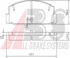 A.b.s. 36571 klocki hamulcowe mazda 626 90-97 tył, mazda 626 iii hatchback (gd)