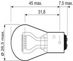 Valeo 32105 Żarówka pomocnicza p21/4w x2 essential