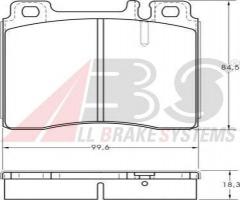 A.b.s. 36825 klocki hamulcowe mercedes, w140 s-klasa 93-98, mercedes-benz klasa s (w140)