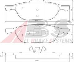 A.b.s. 37422 klocki hamulcowe ford focus ii 04 -, ford c-max ii, mazda 5 (cw), volvo c30