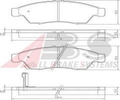 A.b.s. 37407 klocki hamulcowe suzuki liana 01 -, suzuki liana kombi (er)