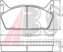 A.b.s. 36723 klocki hamulcowe mazda 323 89-94 tył, daihatsu applause i (a101, a111)