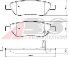 A.b.s. 37563 klocki hamulcowe opel corsa d 06 -, opel corsa d