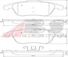 A.b.s. 37599 klocki hamulcowe citroen c4 picasso 06 -, citroËn c4 ii (b7), peugeot 5008