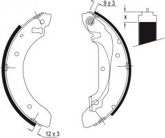 Fomar fo0385 szczęki hamulcowe ford sierra 82-93, tvr s