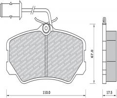 Fomar fo622681 klocki hamulcowe alfa romeo 164 2,0ts 89-93, alfa romeo 164 (164)