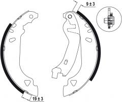 Fomar fo0457 szczęki hamulcowe fiat punto 93-99