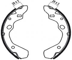 Fomar fo0567 szczęki hamulcowe mazda 323 89-91, mazda 323 c iv (bg)