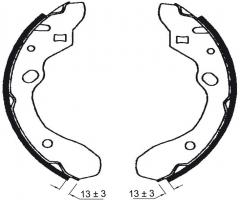 Fomar fo0603 szczęki hamulcowe mazda 323 91-98, mazda 323 c iv (bg)