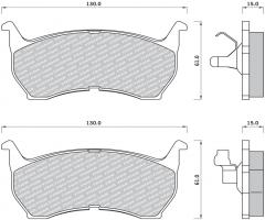 Fomar fo438781 klocki hamulcowe mazda 626 82-87, mazda 626 ii (gc)