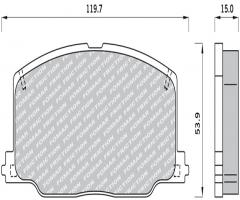Fomar fo444581 klocki hamulcowe toyota camry 86-91, lexus es (f1, f2), toyota camry (_v2_)
