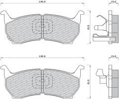 Fomar fo445681 klocki hamulcowe mazda 626 82-87, mazda 626 ii (gc)