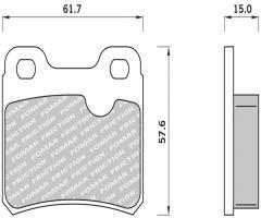Fomar fo445981 klocki hamulcowe opel astra f,calibra,vectra a tył, opel astra f (56_, 57_)