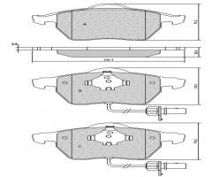 Fomar fo906581 klocki hamulcowe volvo v70 99-, volvo c70 i coupe