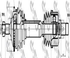 Gsp 245009 zestaw naprawczy zacisku hamulcowego renault (luc 45mm), peugeot 206 hatchback (2a/c)