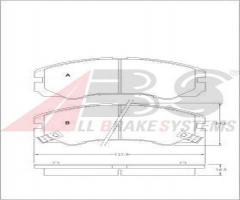 A.b.s. 36793 klocki hamulcowe opel frontera a 95-98, isuzu trooper, opel frontera a (5_mwl4)