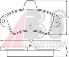 A.b.s. 36844 klocki hamulcowe ford mondeo 93-00 tył, ford mondeo i (gbp)