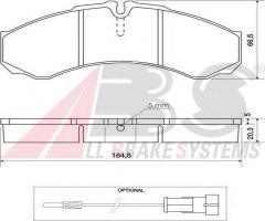 A.b.s. 37113 klocki hamulcowe iveco daily 99 -, iveco daily ii platforma / podwozie