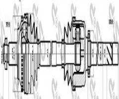 Gsp 244004 zestaw naprawczy zacisku hamulcowego opel (ate 44mm), opel movano nadwozie pełne (f9)