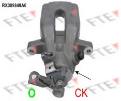 Fte rx389849a0 zacisk hamulcowy peugeot 307 00-lewy tył, citroËn c4 ii (b7), peugeot 308 (4a_, 4c_)