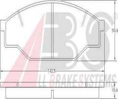 A.b.s. 36603 klocki hamulcowe toyota hiace 82-89