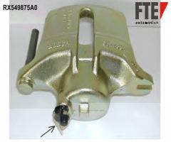 Fte rx549875a0 zacisk hamulcowy renault kangoo 98-07 lewy przód