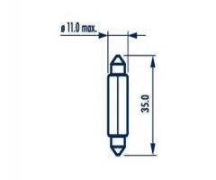 Narva 17136 Żarówka c5w 24v sofitowa, mercedes-benz t1/tn platforma / podwozie