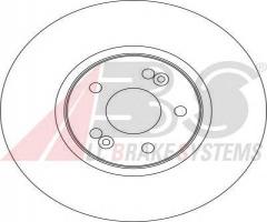 A.b.s. 17154 tarcza hamulcowa renault laguna 01-07, renault laguna ii (bg0/1_)