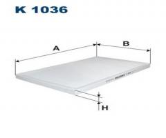 Filtron k1036 filtr kabinowy audi a6 94-97, audi a6 (4a, c4)