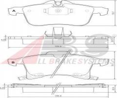 A.b.s. 37361 klocki hamulcowe opel astra h 04 -, opel meriva