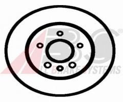 A.b.s. 16880 tarcza hamulcowa skoda octavia 96 -, audi a3 (8l1), seat ibiza v (6j5, 6p5)