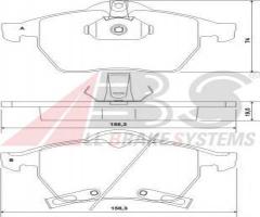 A.b.s. 37116 klocki hamulcowe saab 9-3 98-,9-5 97 -, opel astra g hatchback (f48_, f08_)