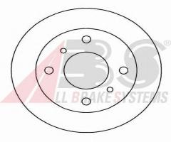 A.b.s. 16064 tarcza hamulcowa nissan primera 90-96, nissan primera (p10)