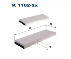 Filtron k1162-2x filtr kabinowy audi a6 ii (4f), audi a6 (4f2, c6)